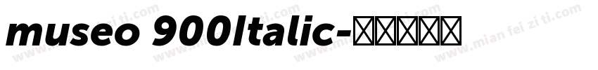 museo 900Italic字体转换